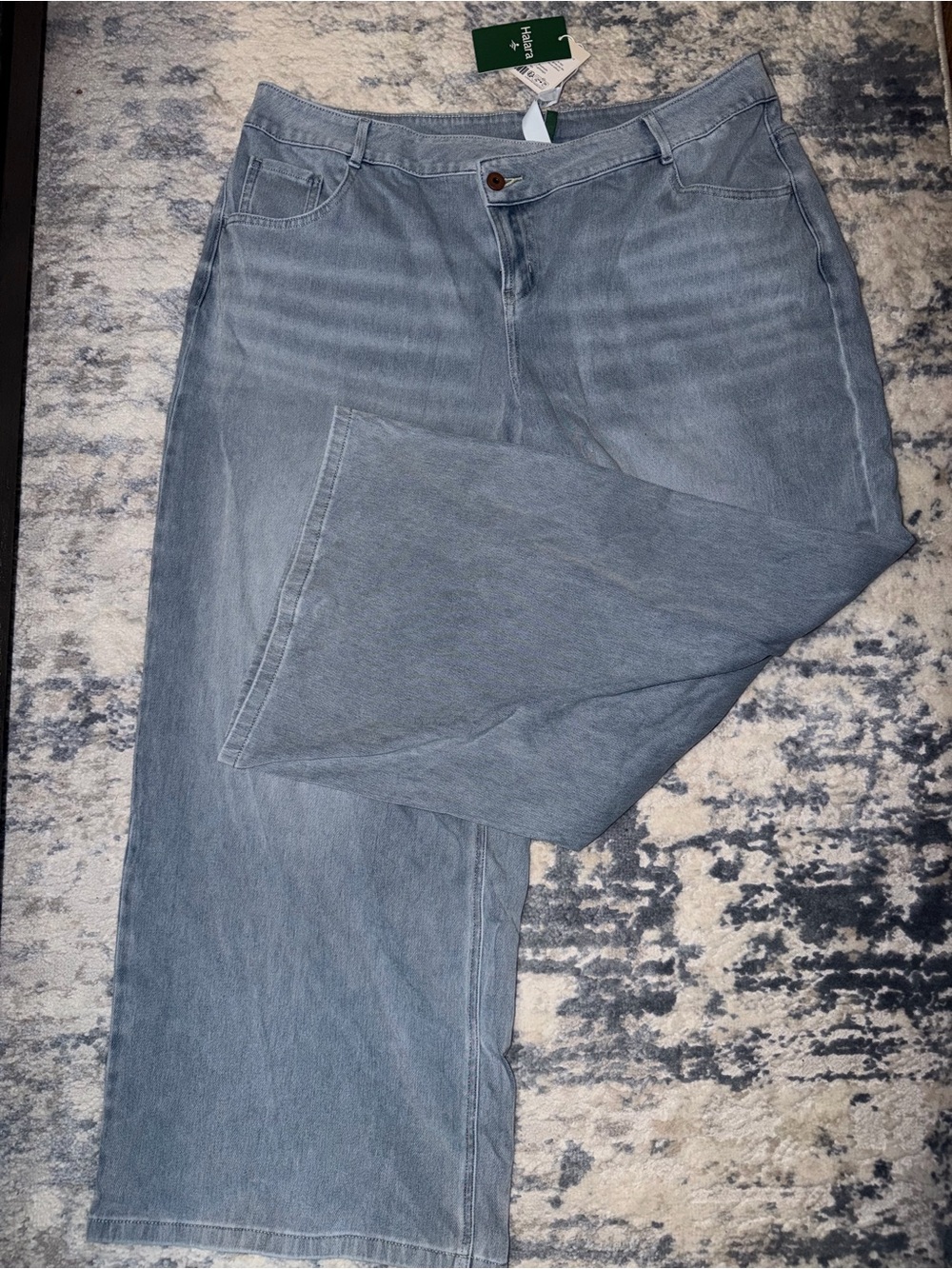 HALARA Light Blue Wide Leg Jeans
